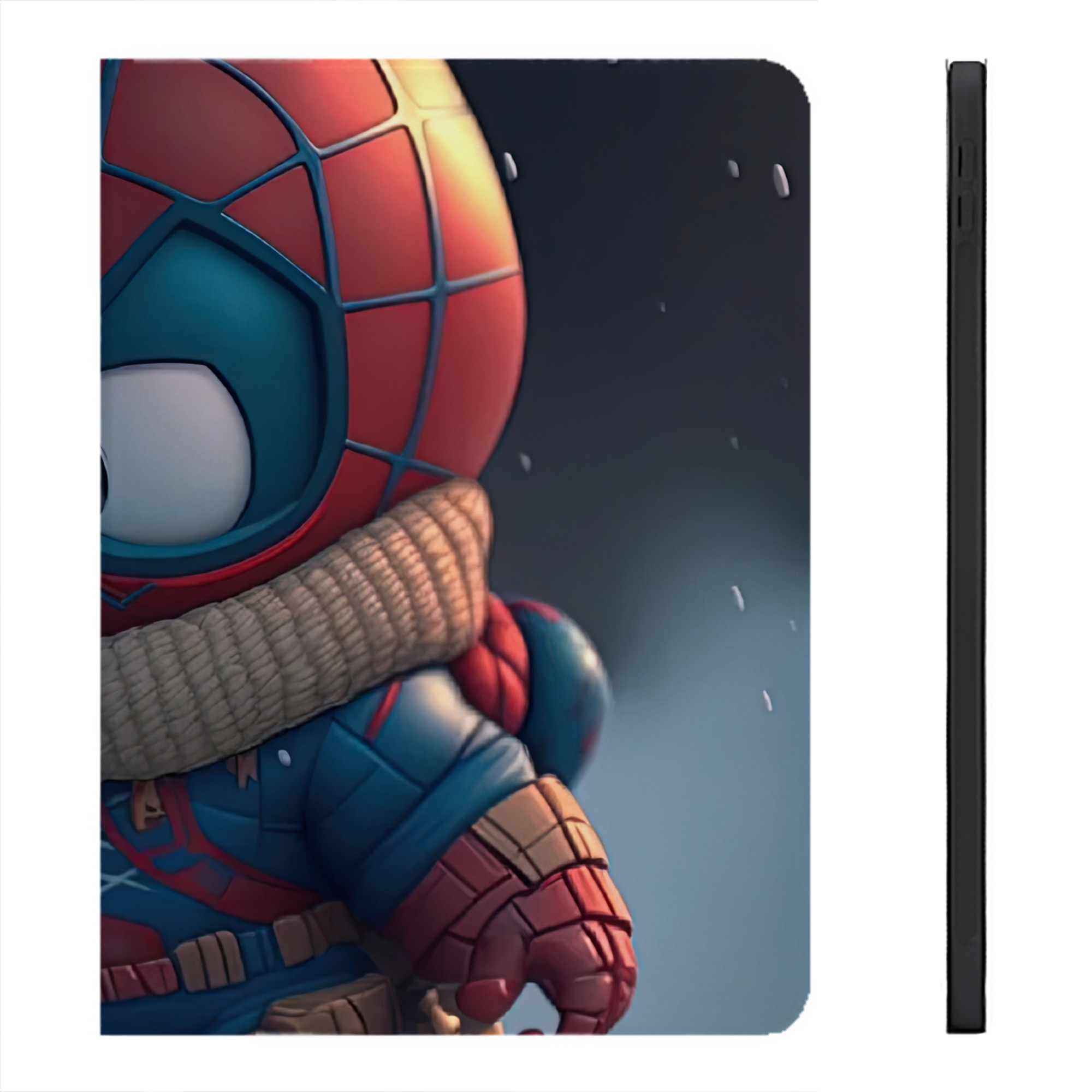 （画像用） Spider Man スパイダーマン IPadケース ペンホルダー付き ブックスタイルデザイン